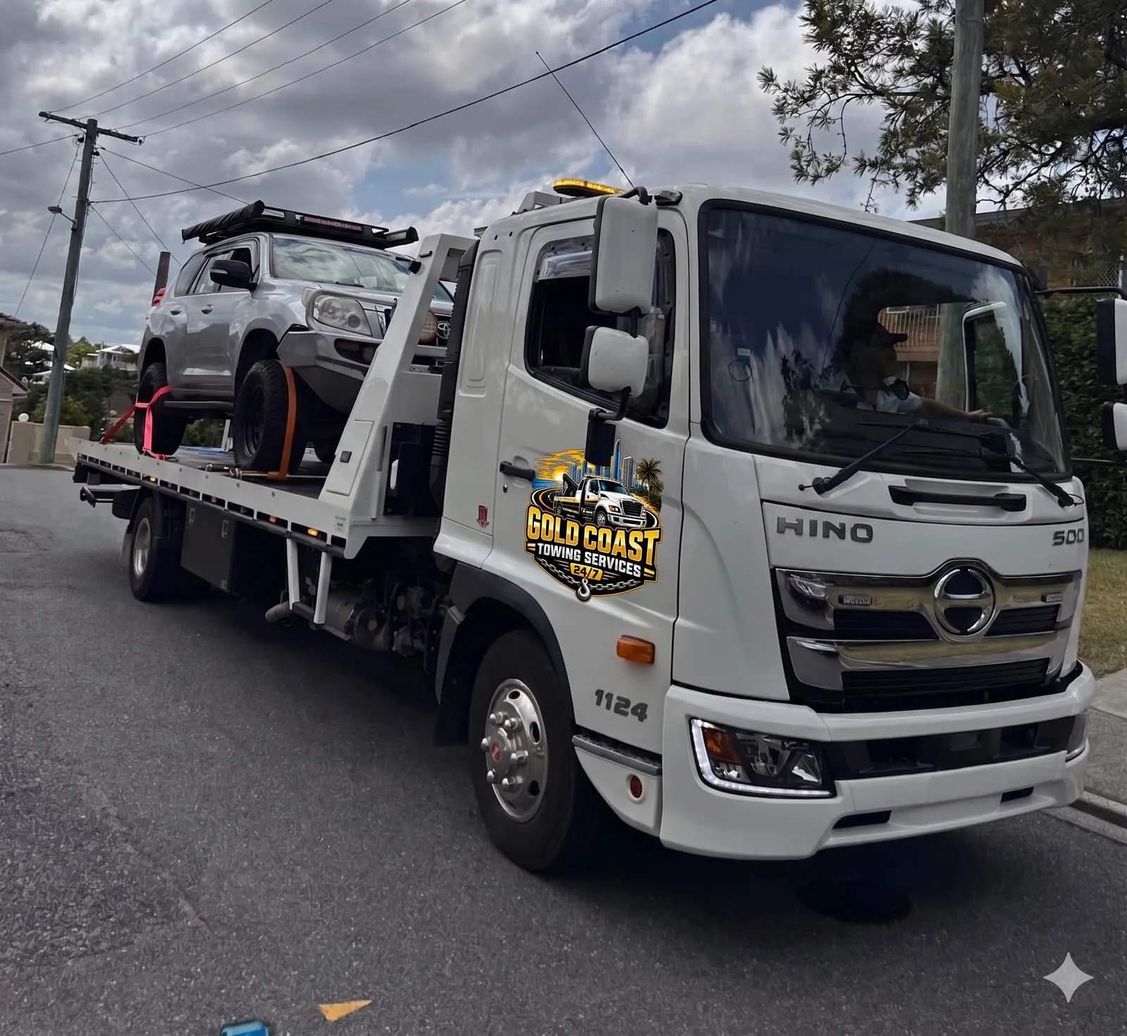 Lower Car — Gold Coast Towing 24/7 tow truck service