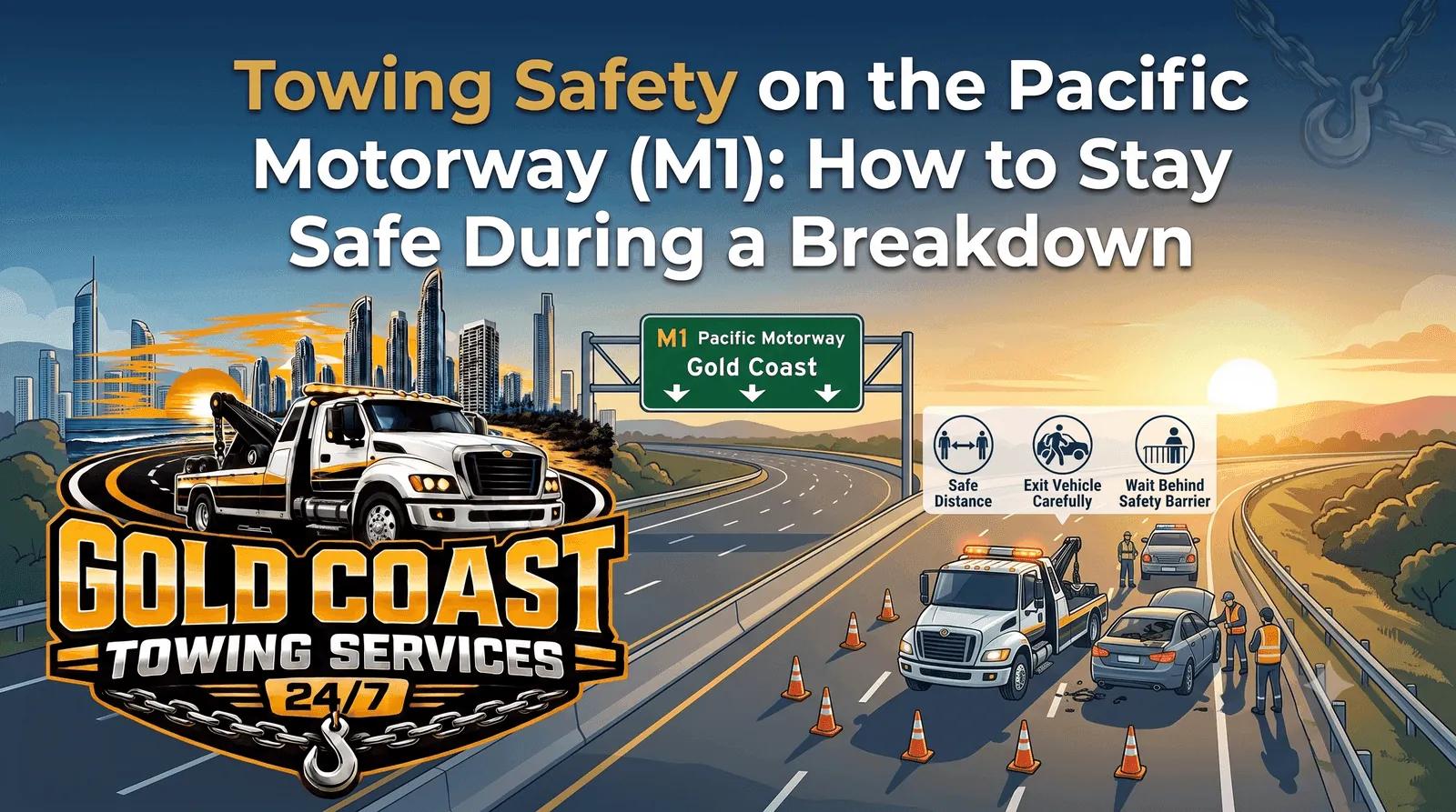 Towing Safety on the Pacific Motorway (M1): How to Stay Safe During a Roadside Breakdown | Gold Coast Towing blog