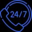 24/7 Support Icon