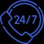 24/7 roadside help icon for Gold Coast Towing