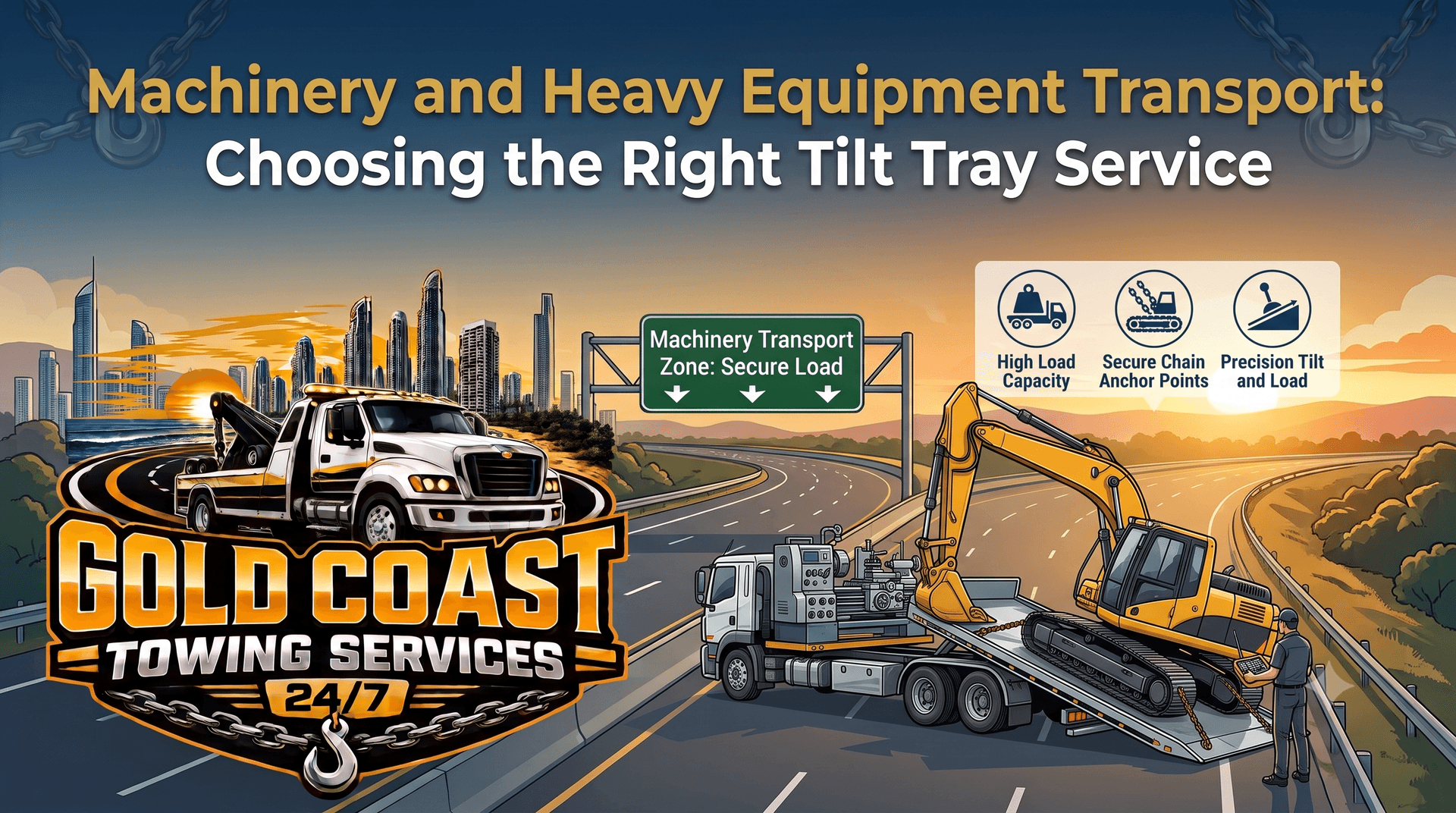 Machinery and Heavy Equipment Transport: Choosing the Right Tilt Tray Service